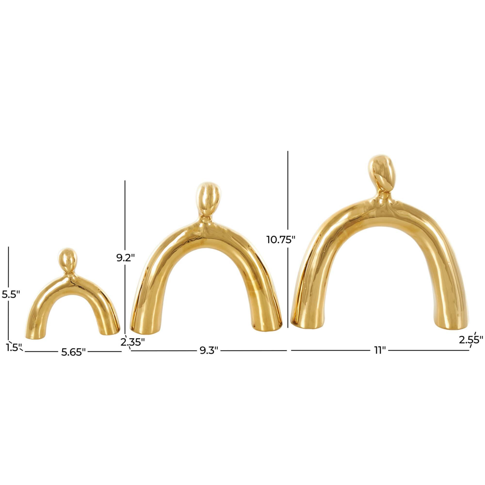 Abstract Arched Family Ceramic Sculpture Set
